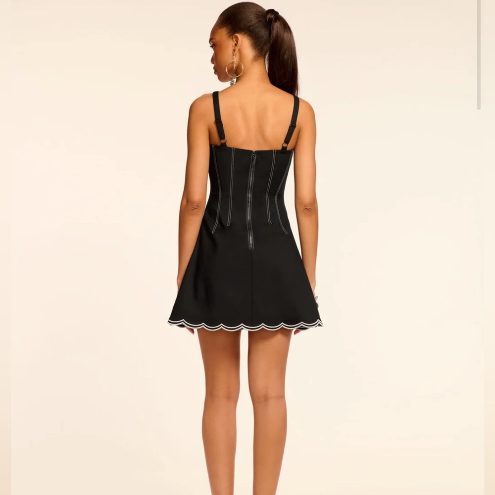 Ramy Brook NWT size 4 Adriana Sleeveless Scalloped Mini Dress - Picture 2 of 12